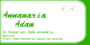 annamaria adam business card
