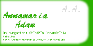 annamaria adam business card